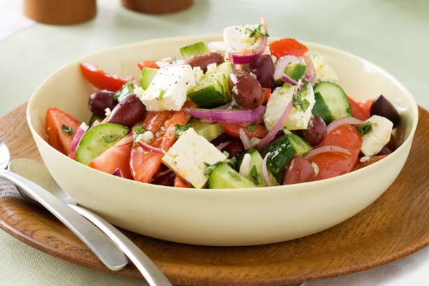 Greek Salad with Tofu