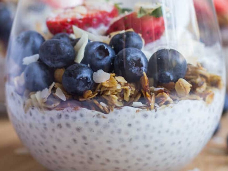 Healthy chia seed pudding recipe